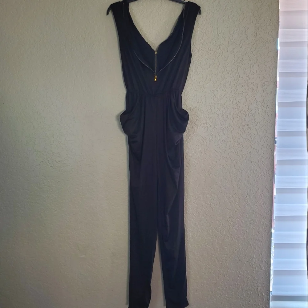 Forever21 Sexy Gild Zipper & Black Jumper Romper Size S - Picture 11 of 12
